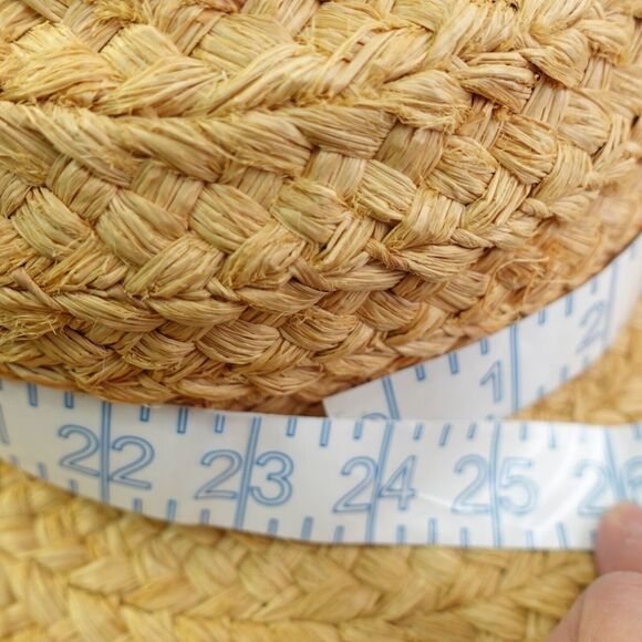 Braided Raffia Sun Hat HELEN‎ KAMINSKI Beige Natural Kettle Brim Preppy Summery